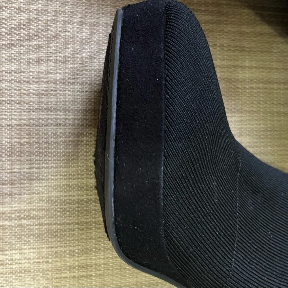 MIA Kaya Black Platform Sock Booties Women's Black Size 8.5 - Picture 7 of 13